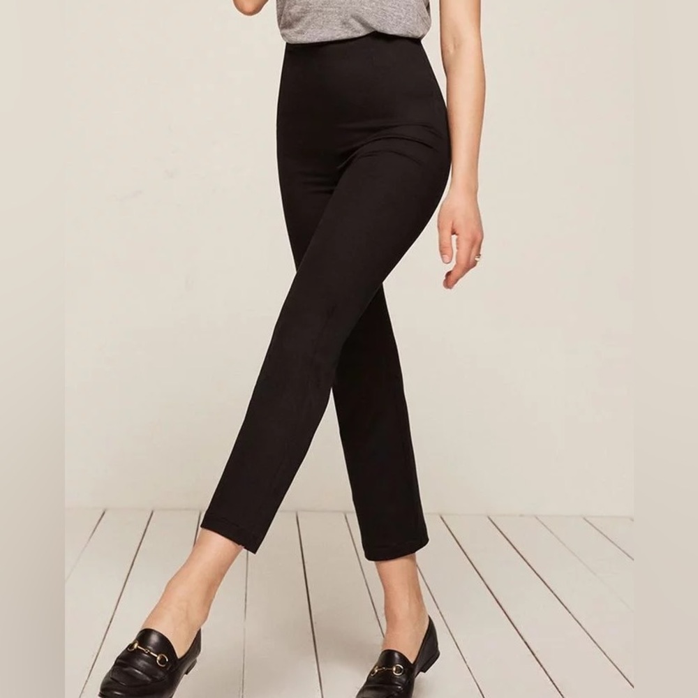 Reformation Marlon Pants Small Black